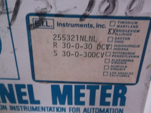 YOKOGAWA 255321NLNL PANEL METER 30-30 DC VOLTS *NEW IN A BOX*