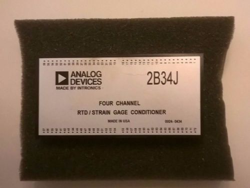 ANALOG DEVICES - 2B34J FOUR CHANNEL RTD/STRAIN GAGE CONDITIONER