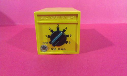 ELECTROMATIC C 208 120 006 SCANTIMER 0,15 - 6 SEC RELAY TIMER 250V-AC 5A