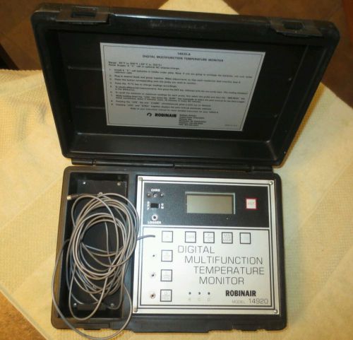 ROBINAIR MODEL 14920-A DIGITAL MULTIFUNCTION TEMPERATURE MONITOR - USED - NR