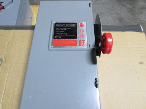 CUTLER HAMMER DH321FGK HEAVY DUTY SAFETY SWITCH DISCONNECT 30 AMP 250 VOLT 3 PH