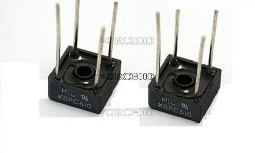 2pcskbpc610 rectifier flat bridge square bridge rectifiers 1000v/6a #7285863