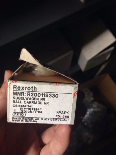 BOSCH REXROTH R200119330 BALL CARRIAGE NEW