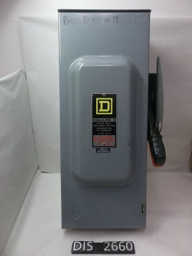 Square D 600 VAC Max Volt 100 Amp Fused Disconnect Rain Tight (DIS2660)