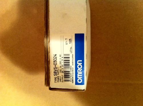 OMRON Power Supply  S8VS-03024   24 VDC NIB