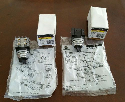 **LOT OF 2** NEW IN BOX GE CR104P - CR104PSG21B91 2 Position HD Selector Switch