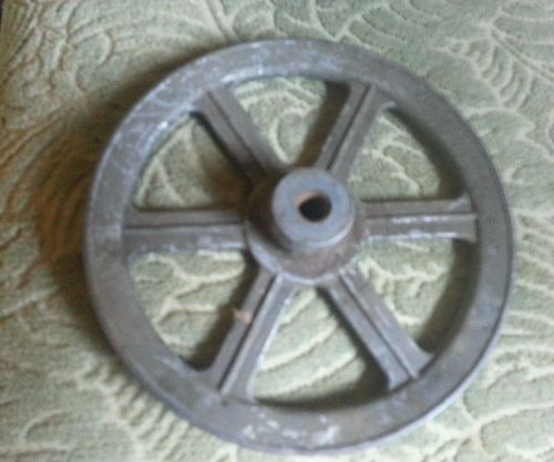 9&#034; Steel pully. CONGRESS TOOL DIE MADE IN DETROIT 7 /16&#034; SHAFT