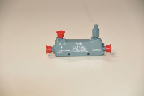 NARDA MODEL 25016  DIRECTIONAL COUPLER 2.0-8.6 GHZ HP 0955-0098