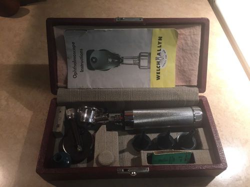 VINTAGE WELCH ALLYN OPHTHALMOSCOPE KIT VINTAGE MEDICAL TOOL WELCH ALLYN WA NR