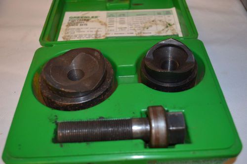 GREENLEE ball bearing knockout punch set 1 1/2&#034;, 2&#034;