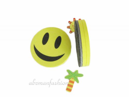 Beautiful and durable 1PCS Smile Face Chalk Board Eraser Random Colors MFS