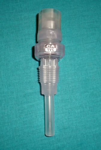 Walchem sodium hypochlorite metering pump injection quill, 3/8&#034; PVC/FKM/Ceramic