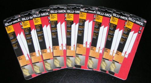 NEW! LOT - 18 Blu Mol All Purpose Jig Saw Blades,18 TPI, 3&#034; blade, # 6423,