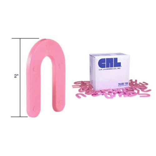 Crl red 1/8&#034; x 2&#034; plastic horseshoe shims 100 pack for sale