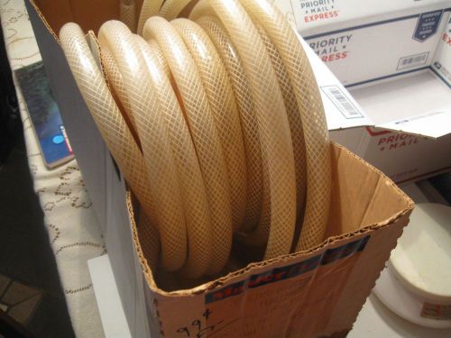 Clear Braided Reinforced PVC Hose/Tubing, 1/2&#034; ID  x 40&#039; High Press.