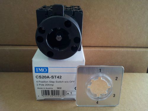 IMO Precision Controls CS20A-ST42 2 Pole 4 Position 20A Step Switch IMOPC