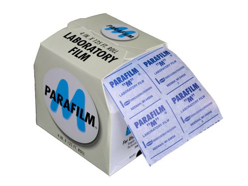 PARAFILM HS234526C Film, Roll, Size: 4 inches x 125 feet