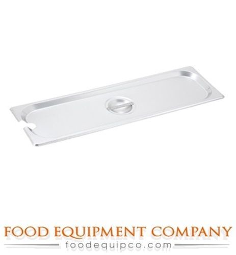 Winco spjl-hcn steam table pan cover, half long size, notched - case of 24 for sale