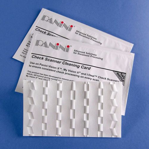 Panini Check Scanner Cleaning Cards featuring Waffletechnology (15 cards)