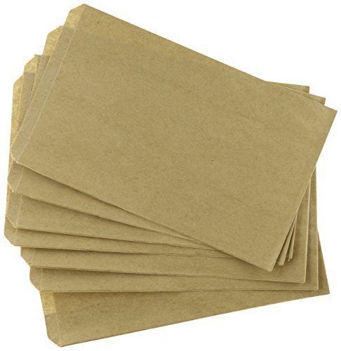 100 Brown Natural Kraft Paper Merchandise Birthday/ Retail Favor Bags, 5&#034;x7-1/2&#034;