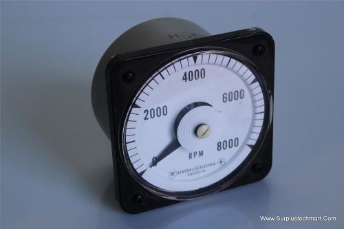 GENERAL ELECTRIC RPM METER DB-40 0-8000 RPM