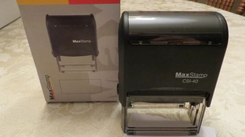 Black Self Inking Stamp Max Stamp CSI40 40