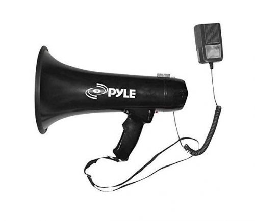 Megaphone/Bullhorn &amp; Siren 3.5mm Aux-In For Digital Music/iPod-PYLE School Army!