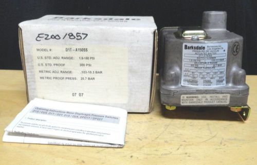 Barksdale * series d1t * diaphragm pressure switch * d1t-a150ss *new in the box* for sale