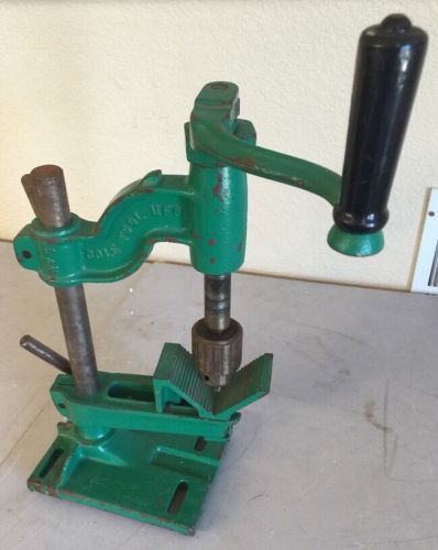 Vintage Old Cole Tool Swivel Bench Anvil Drill Press Blacksmith Machinist