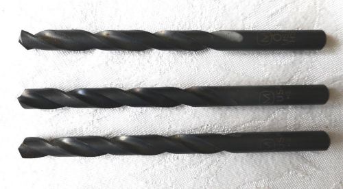 Three (3) Letter O High Speed Morse Black Oxide Jobber Length Drill Bits