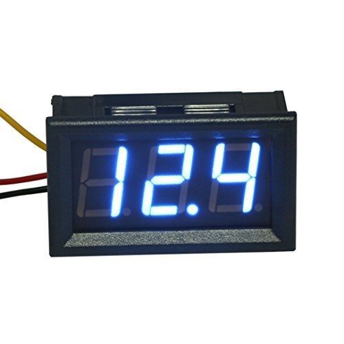 GEREE 0.56&#039;&#039; Blue Digital Display DC 0-300V Digital Voltmeter 3 Digit LED