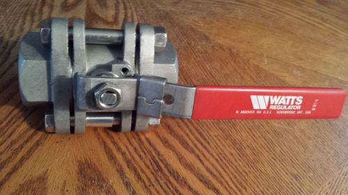 WATTS S8500 CWP REGULATOR 1-1/2&#034;  IN NPT SS THREADED BALL VALVE MAX CWP 1000 PSI