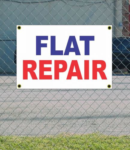 2x3 FLAT REPAIR Red White &amp; Blue Banner Sign NEW Discount Size &amp; Price