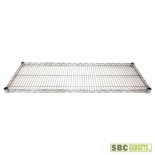 Chrome Wire Shelving 18 x 48 - NSF (1 Shelf) - Heavy Duty - Metro Style