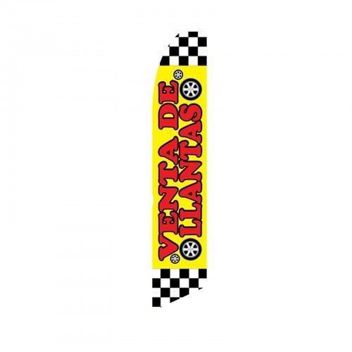 Venta de Llantas Cones swooper sign flag 15&#039; Full Sleeve Banner made in USA (1)