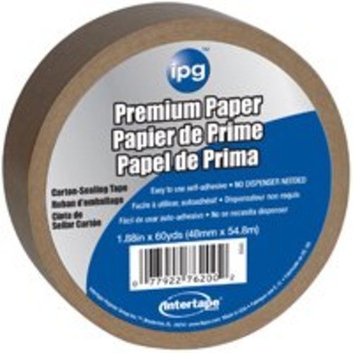 Intertape 9341 Kraft Paper Flatback Carton Sealing Tape, 1.88-Inch x 60-Yard NEW