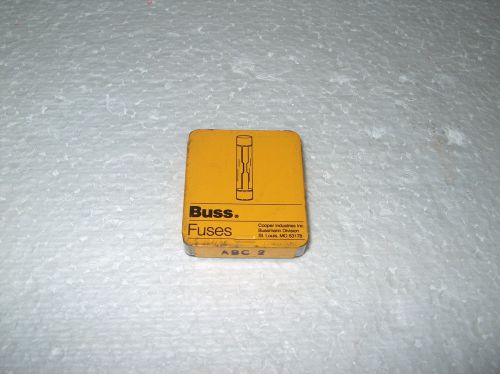 LOT OF 5 BUSS ABC-2  BUSSMANN  FUSES 250V ** NEW **