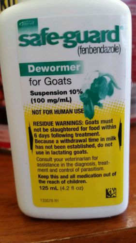 Safe-Guard SafeGuard Goat Parasite Dewormer 125ML Stomach Worms Oral