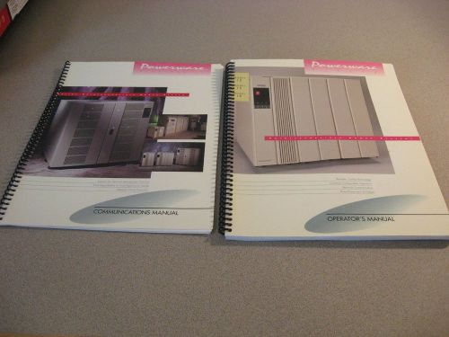 Powerware Plus18 Uninterruptible Power System Operators &amp; Communications Manuals