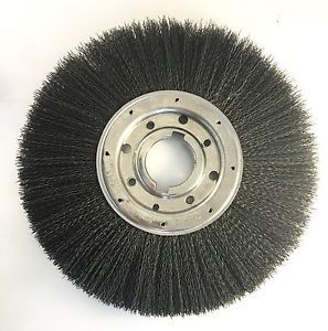 12&#034; Diameter 1&#034; Wide 2&#034; Arbor Hole 0.0200 Steel Wire Wheel Brush 3000 RPM