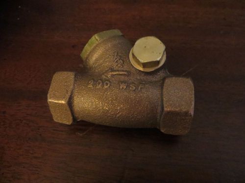 United swing check valve 1/2&#034; brass 200 wsp threaded randleman new for sale