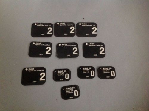 A LOT OF DENTAL KODAK PHOSPHOR SENSOR PLATES SIZE 2 &amp; 0