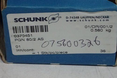 Schunk, Pneumatic Parallel Gripper, PGN-80/2 AS ,  P# 370451
