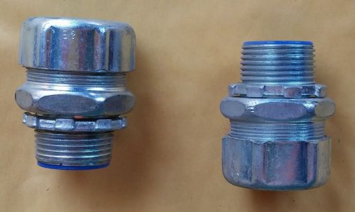 2 New THOMAS AND BETTS T&amp;B 5334 1&#034; SEALTITE CONNECTOR LIQUIDTIGHT. SHIPS FREE!!