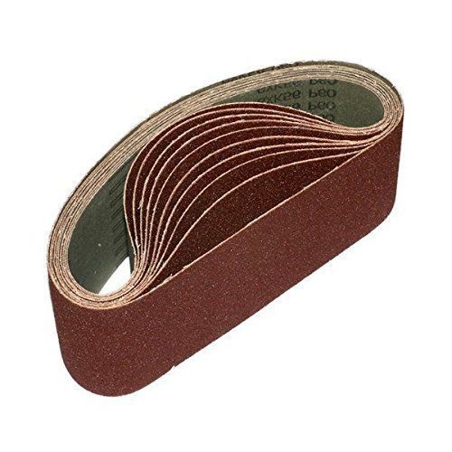 ALEKO® 3-Inch x 21-Inch 120 Grit Aluminum Oxide Sanding Belt, 10-Pack