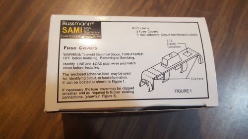 3 Bussmann Sami Fuse Covers J30&amp;250VRK, K5, H35-60 Cover Non-Indicating