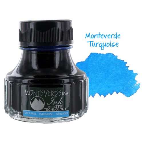 Monteverde 90ml Fountain Pen Ink Bottle, Turquoise (G308TQ)