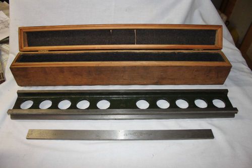 Vintage Genuine Brown &amp; Sharpe Quality True Straight Edge in Original Wood Box