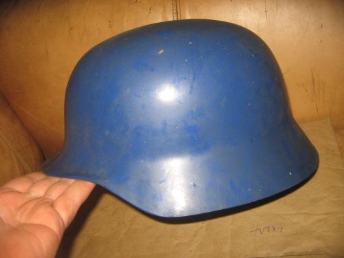 Vintage German style hard hat blue COOL