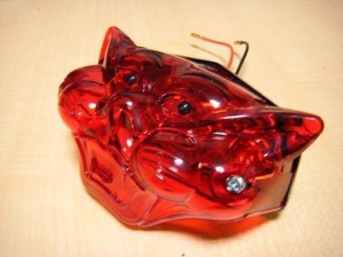 Ajs Bsa Triumph Lucas Style Cat Face Taillamp Taillight British Chopper Bobber